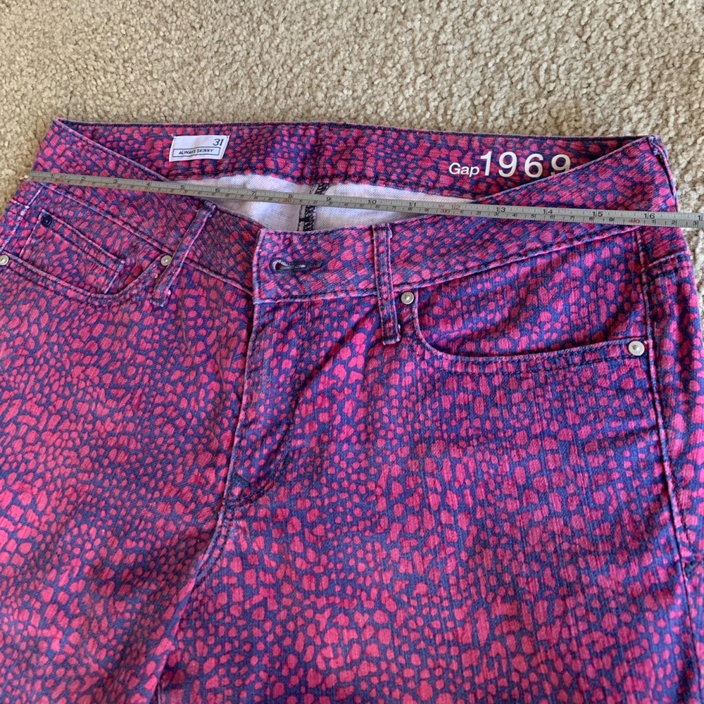 Purple-Blue Patterns Pants, Size 31 - Picture 8 of 16